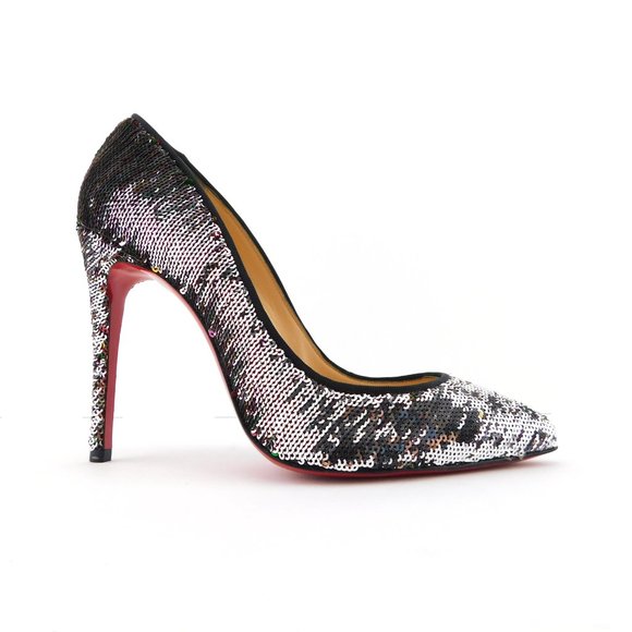 CHRISTIAN LOUBOUTIN Sparkly Sequin Pumps 37 - Picture 2 of 10